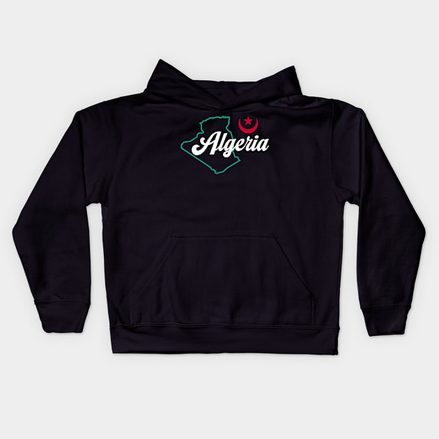 Algeria Kids Hoodie by lounesartdessin